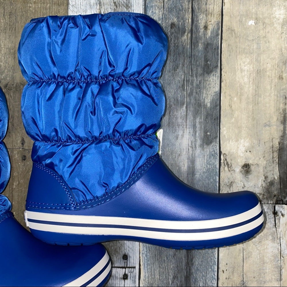 🌟☘️HP☘️🌟NWT CROCS Winter Puff Boots - Royal Blue - Women’s Sizes - Very Cute! - Picture 5 of 10